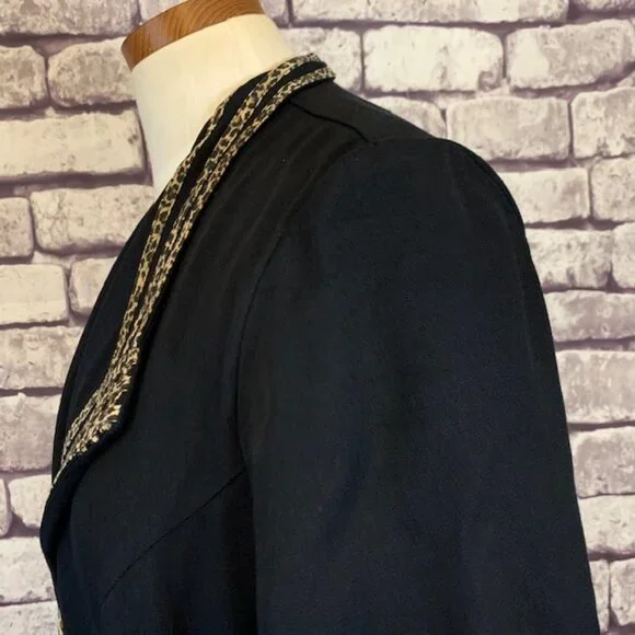 S.L. Fashion Vintage Black Dress Size 12 - Picture 7 of 11